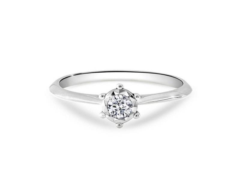 Adam & Eve Verlobungsring "AE22" Brillant Gelbgold oder Weißgold 0,06 ct. oder 0.12 ct (Brillantring), inklusive Echtheitszertifikat - Gravur möglich von Adam & Eve