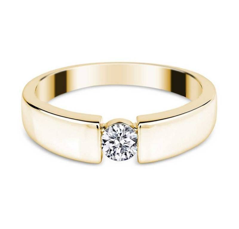 Adam & Eve Verlobungsring Brillantring 585/- Gelbgold - Weißgold 0,10 ct. / 0,15 ct. / 0,25 ct. (Diamantring mit Brilliantschliff), inklusive Echtheitszertifikat - Gravur möglich von Adam & Eve