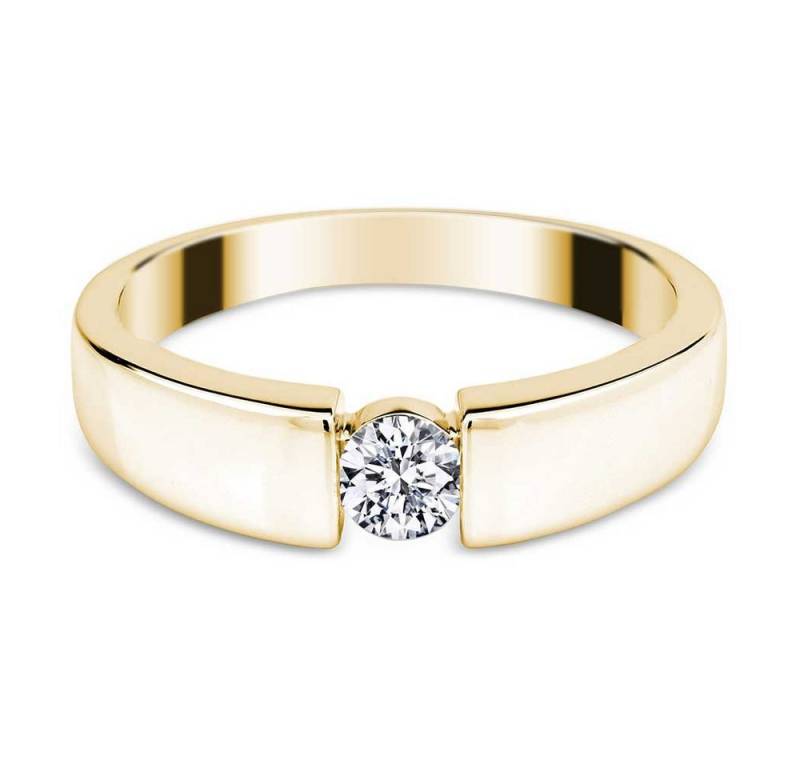 Adam & Eve Verlobungsring Brillantring 585/- Gelbgold oder Weißgold 0,10 ct. (Diamantring mit Brilliantschliff), inklusive Echtheitszertifikat - Gravur möglich von Adam & Eve