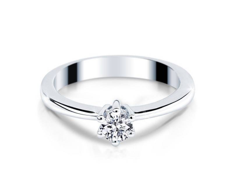 Adam & Eve Verlobungsring Brillantring 585/- Gold, Weißgold, Rotgold 0,10 ct./0,15 ct./0,25 ct. (AE10 - Diamantring), inklusive Echtheitszertifikat - Gravur möglich von Adam & Eve