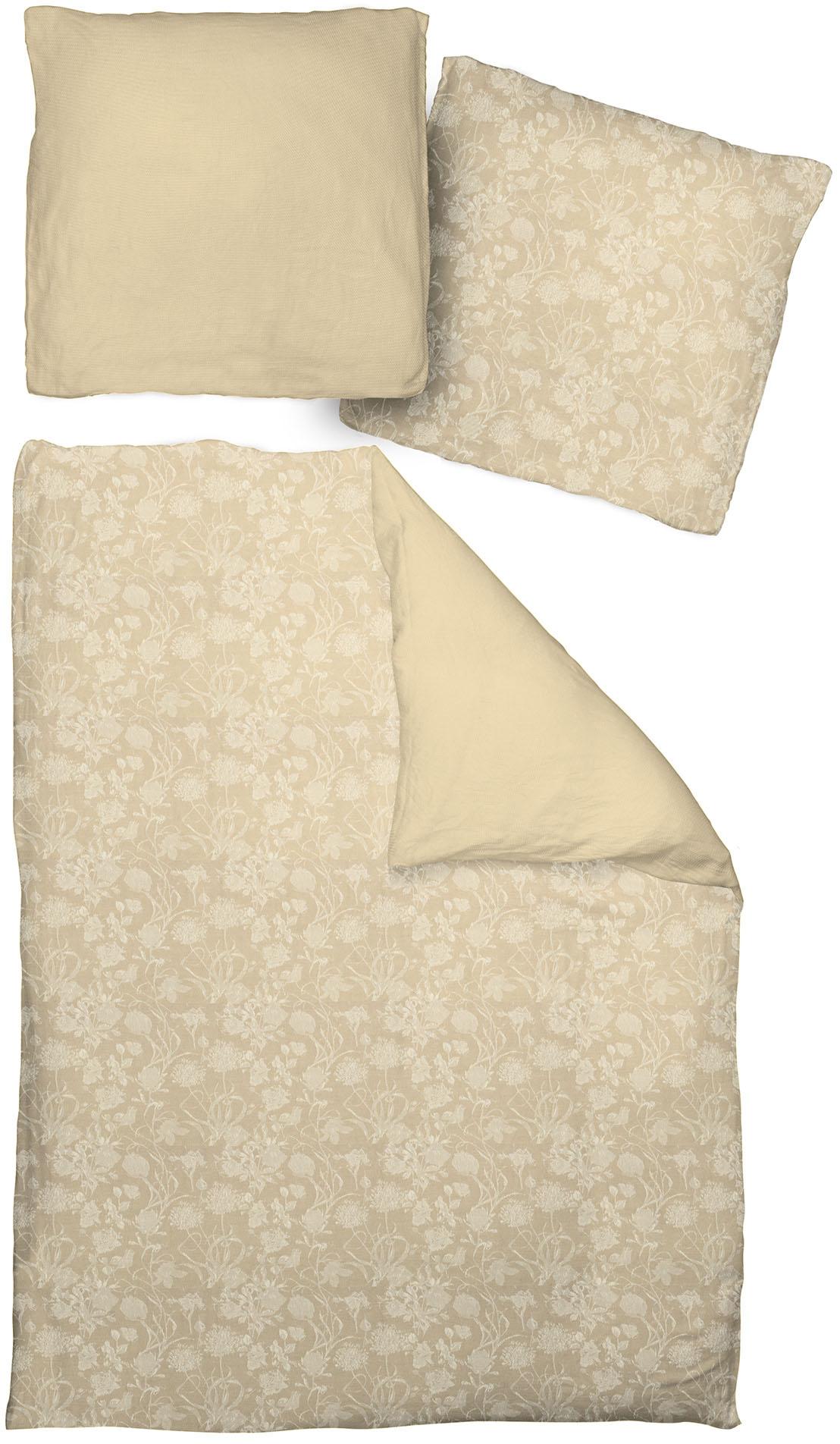 Adam Wendebettwäsche "Flower Cuvée light" 2 Stk. tlg. aus 100 % Bio-Baumwolle, 2 teilig - Bettwäsche Set von Adam