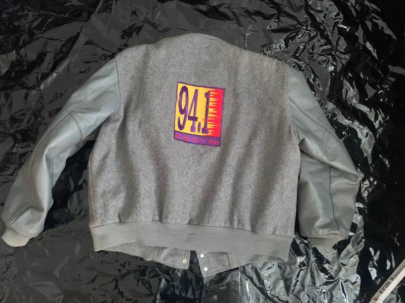 94.1 Kqxy Fm Jacke Radio Leather Size Xl Vintage Jacket Starter Style Teamline von Adamd23456