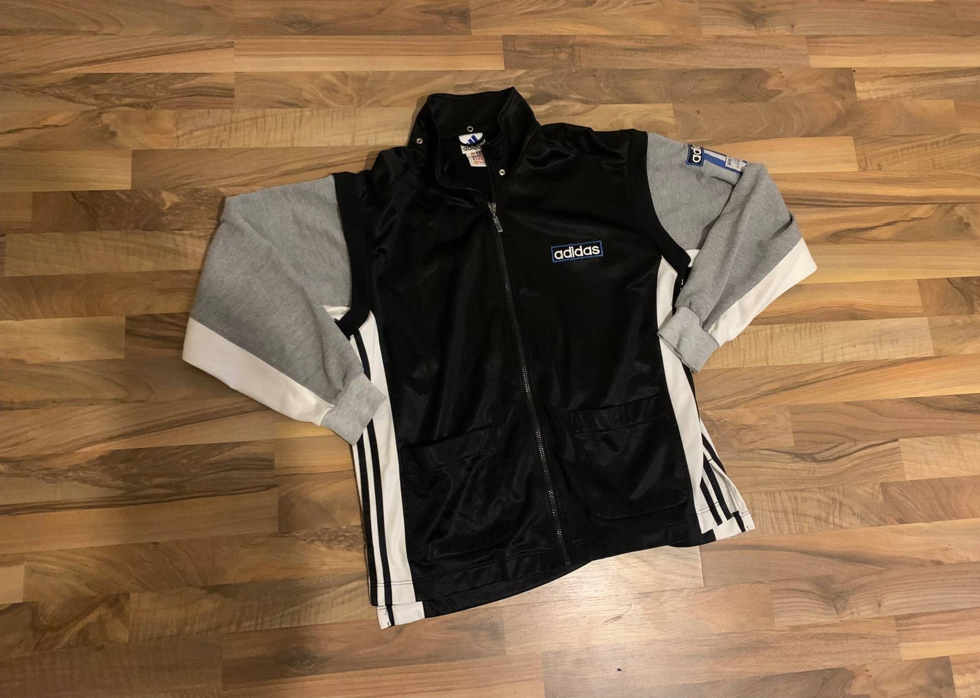 Adidas Windbreaker Jacke Size L Retro Vintage Regenjacke Jacket Track von Adamd23456