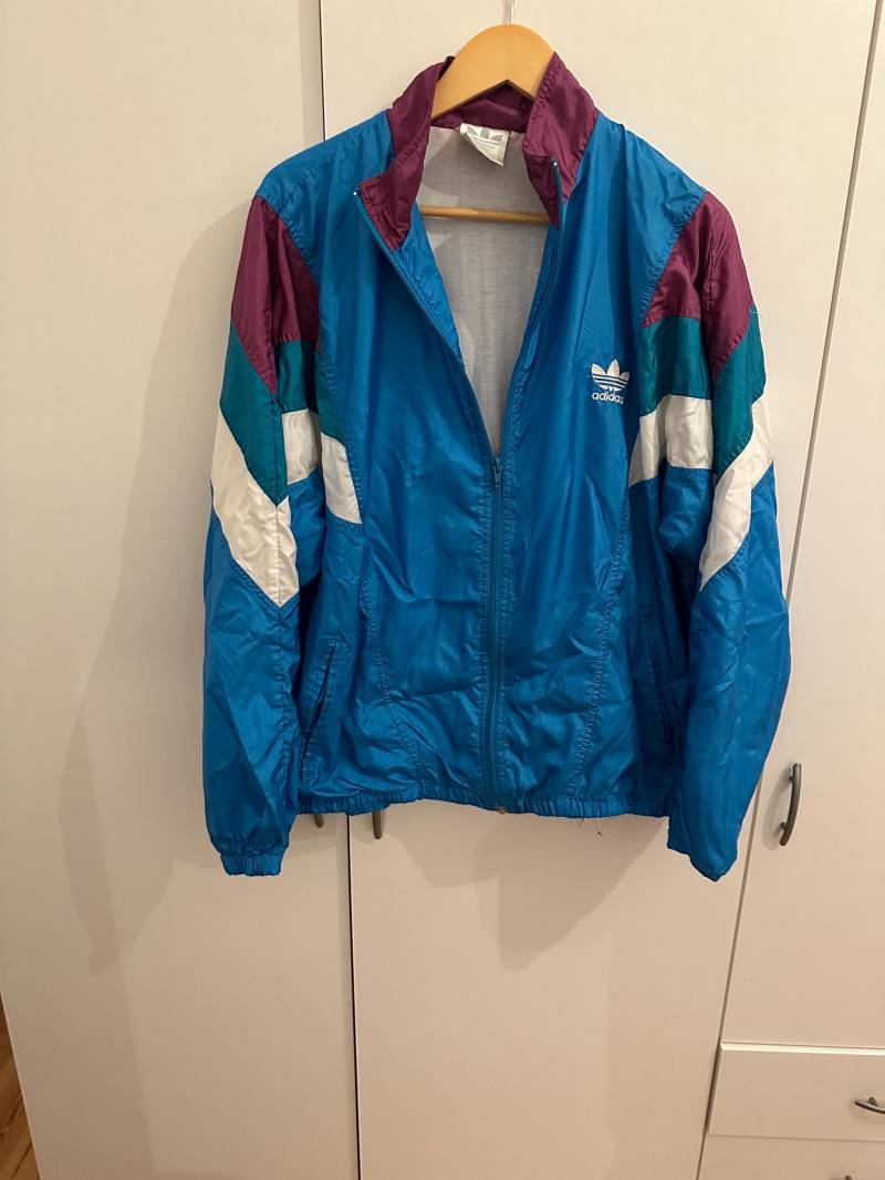 Adidas Windbreaker Jacke Size L Retro Vintage Track Jacket von Adamd23456