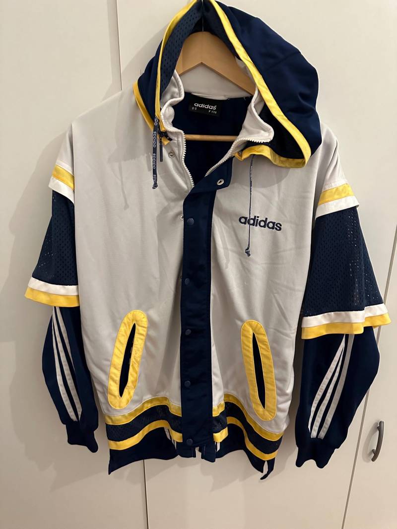 Adidas Windbreaker Jacke Size L Retro Vintage Track Jacket von Adamd23456