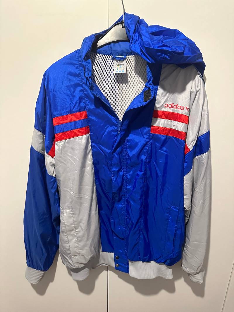 Adidas Windbreaker Jacke Size L Retro Vintage Track Jacket von Adamd23456