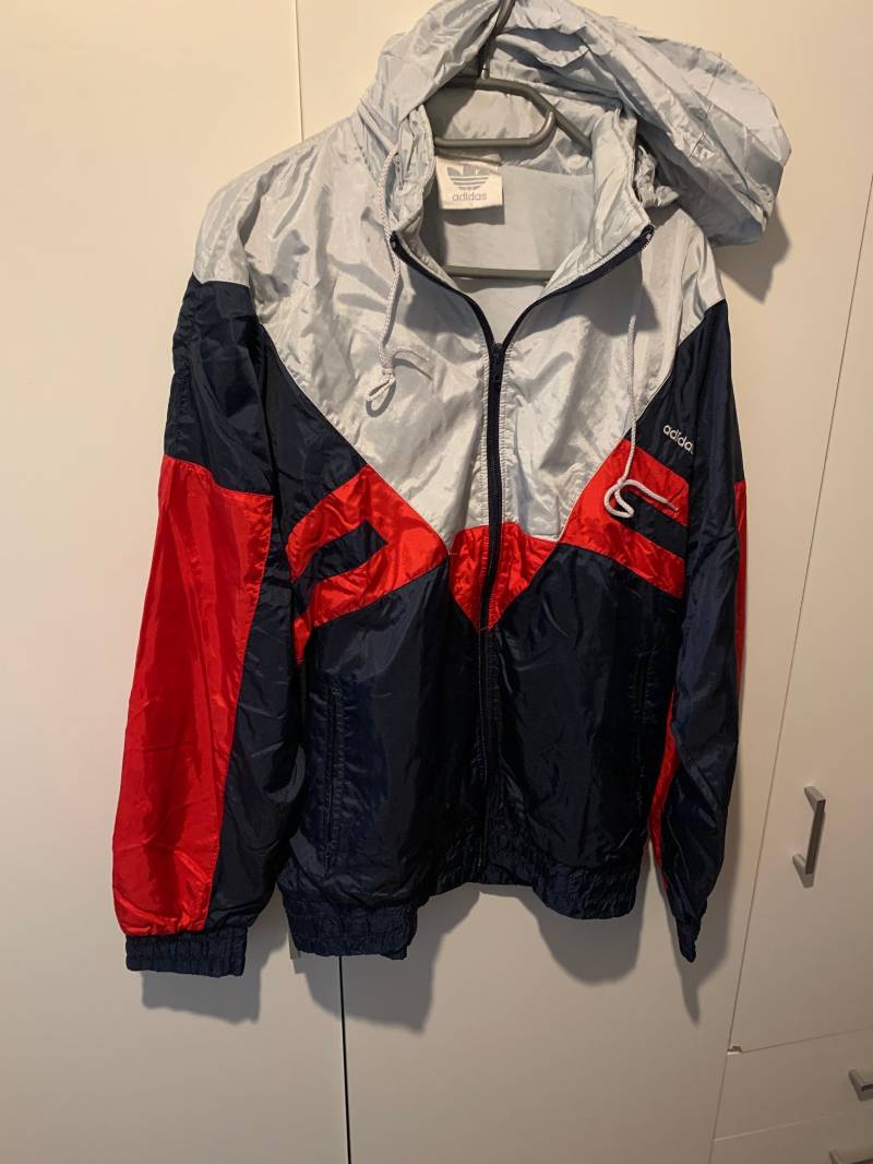 Adidas Windbreaker Jacke Size L Retro Vintage Track Jacket von Adamd23456