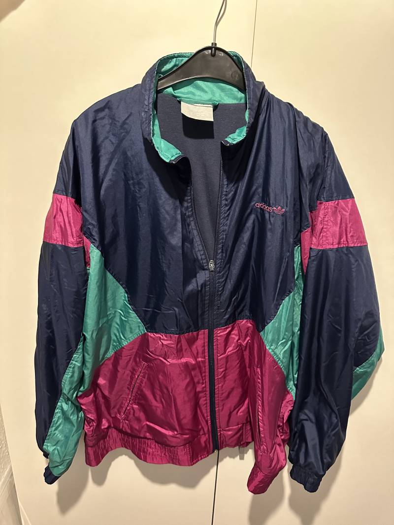 Adidas Windbreaker Jacke Size L Retro Vintage Track Jacket von Adamd23456