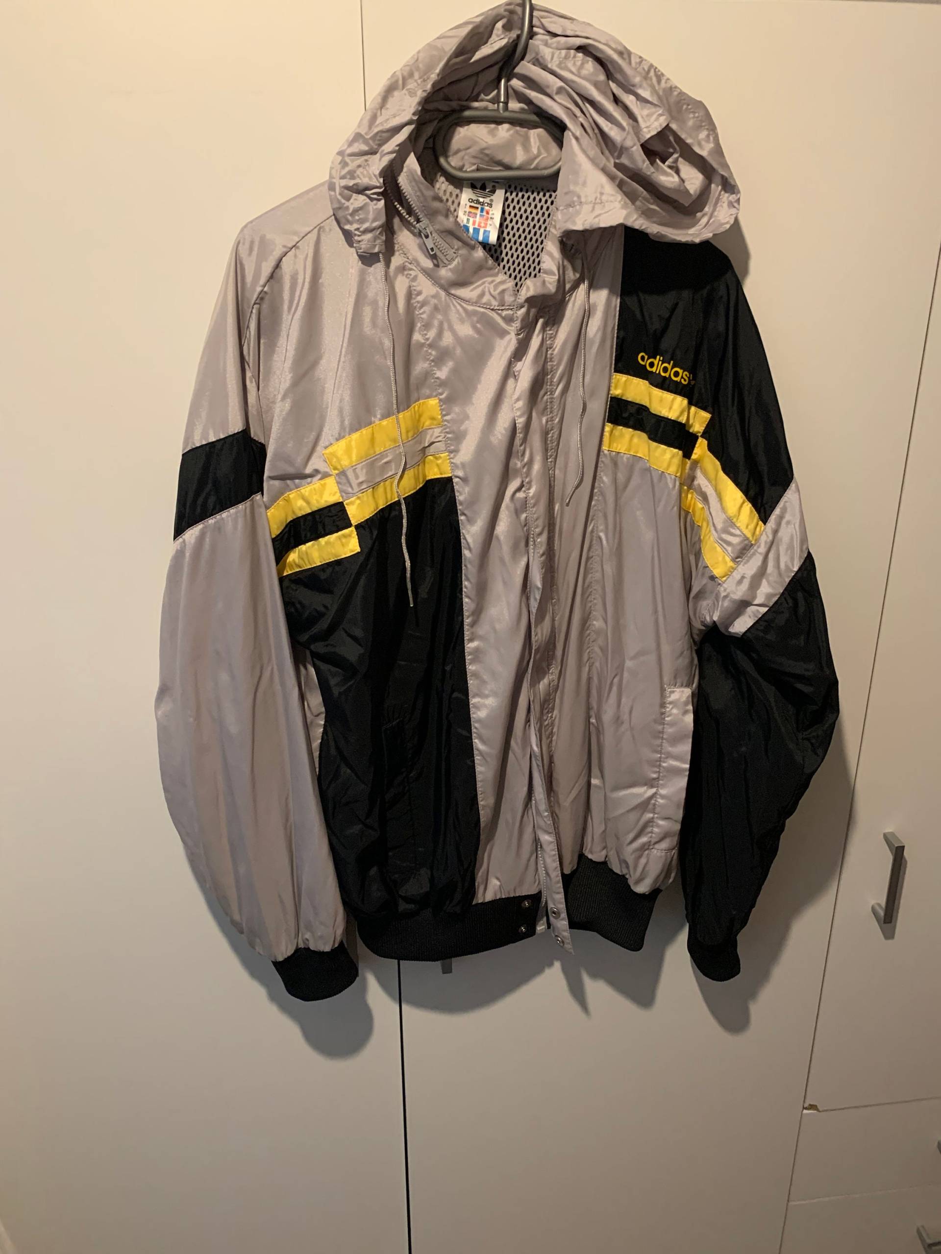 Adidas Windbreaker Jacke Size L Retro Vintage Track Jacket von Adamd23456