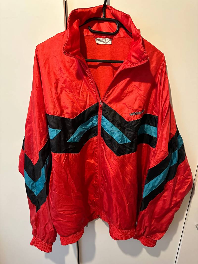Adidas Windbreaker Jacke Size L Retro Vintage Track Jacket von Adamd23456
