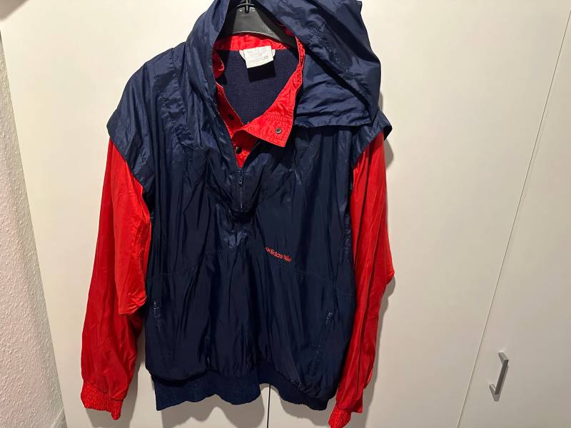 Adidas Windbreaker Jacke Size L Retro Vintage Track Jacket von Adamd23456