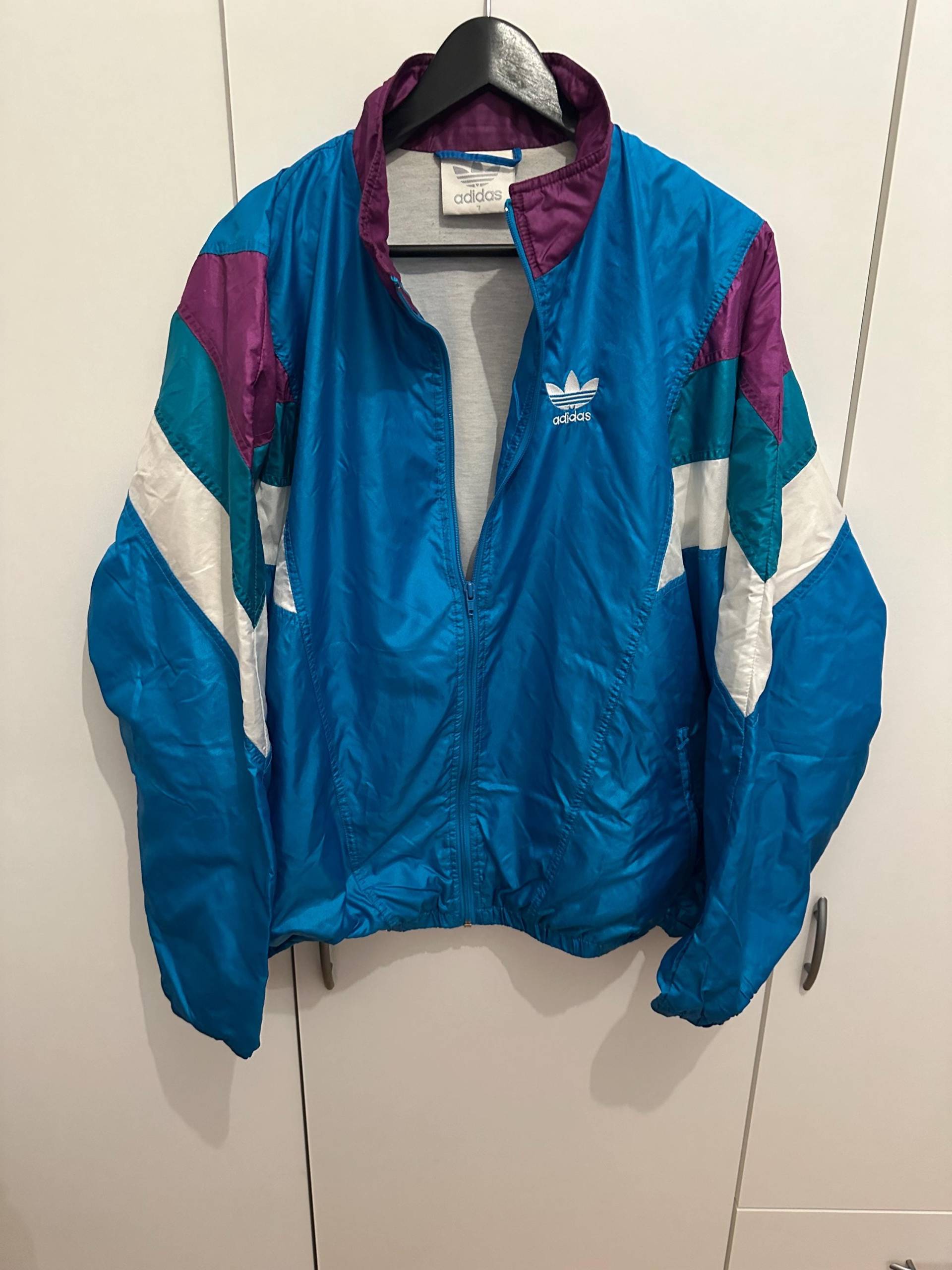 Adidas Windbreaker Jacke Size L-xl Retro Vintage Track Jacket von Adamd23456