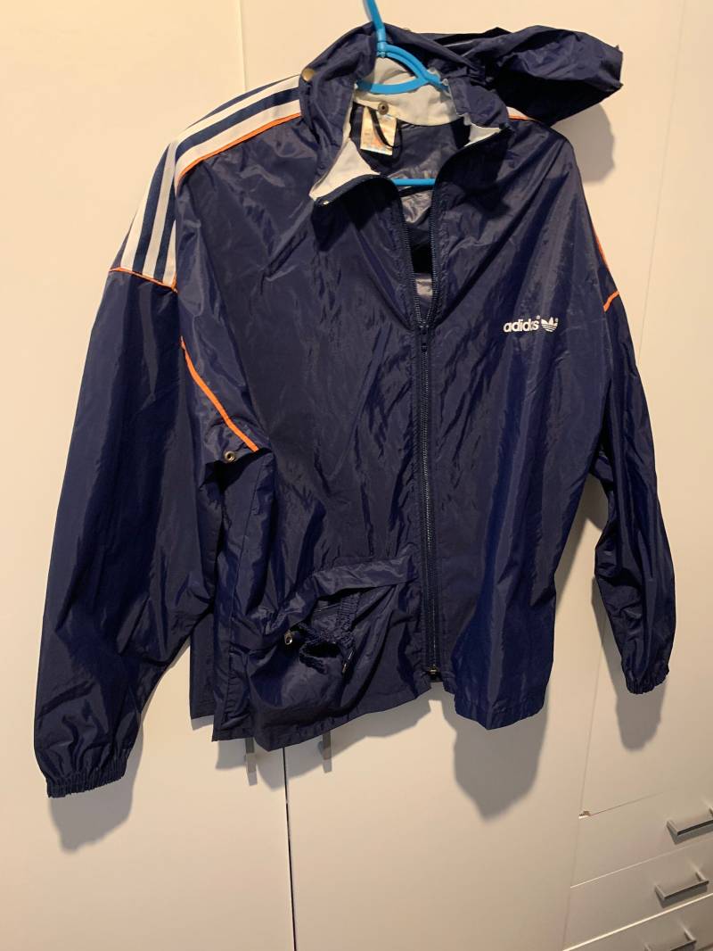 Adidas Windbreaker Jacke Size M Retro Vintage Track Jacket Regenjacke von Adamd23456
