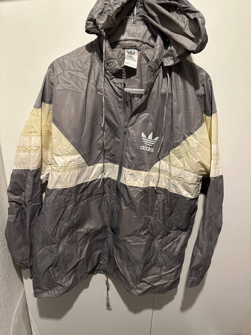 Adidas Windbreaker Jacke Size M Retro Vintage Track Jacket Regenjacke von Adamd23456