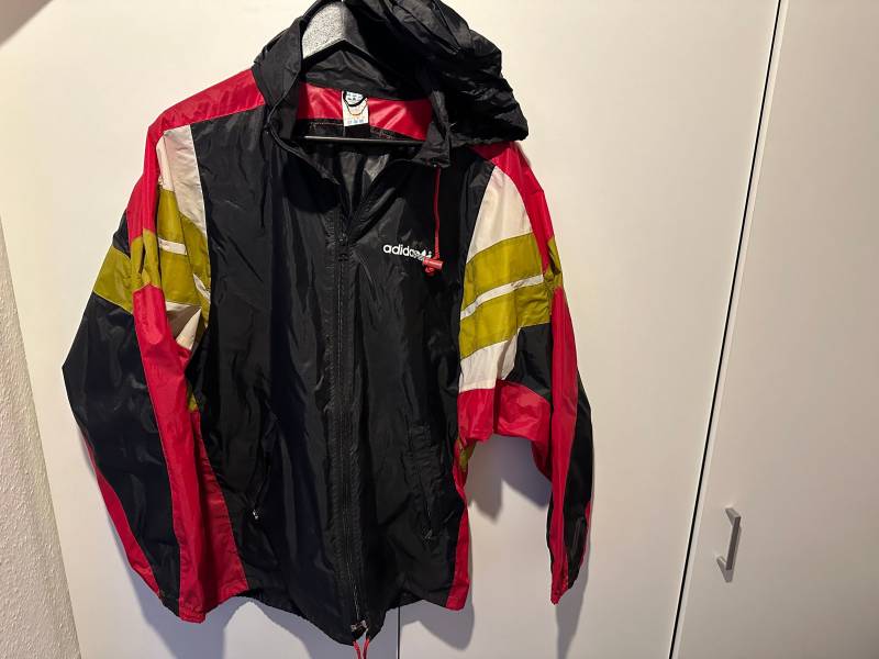 Adidas Windbreaker Jacke Size M Retro Vintage Track Jacket Regenjacke von Adamd23456