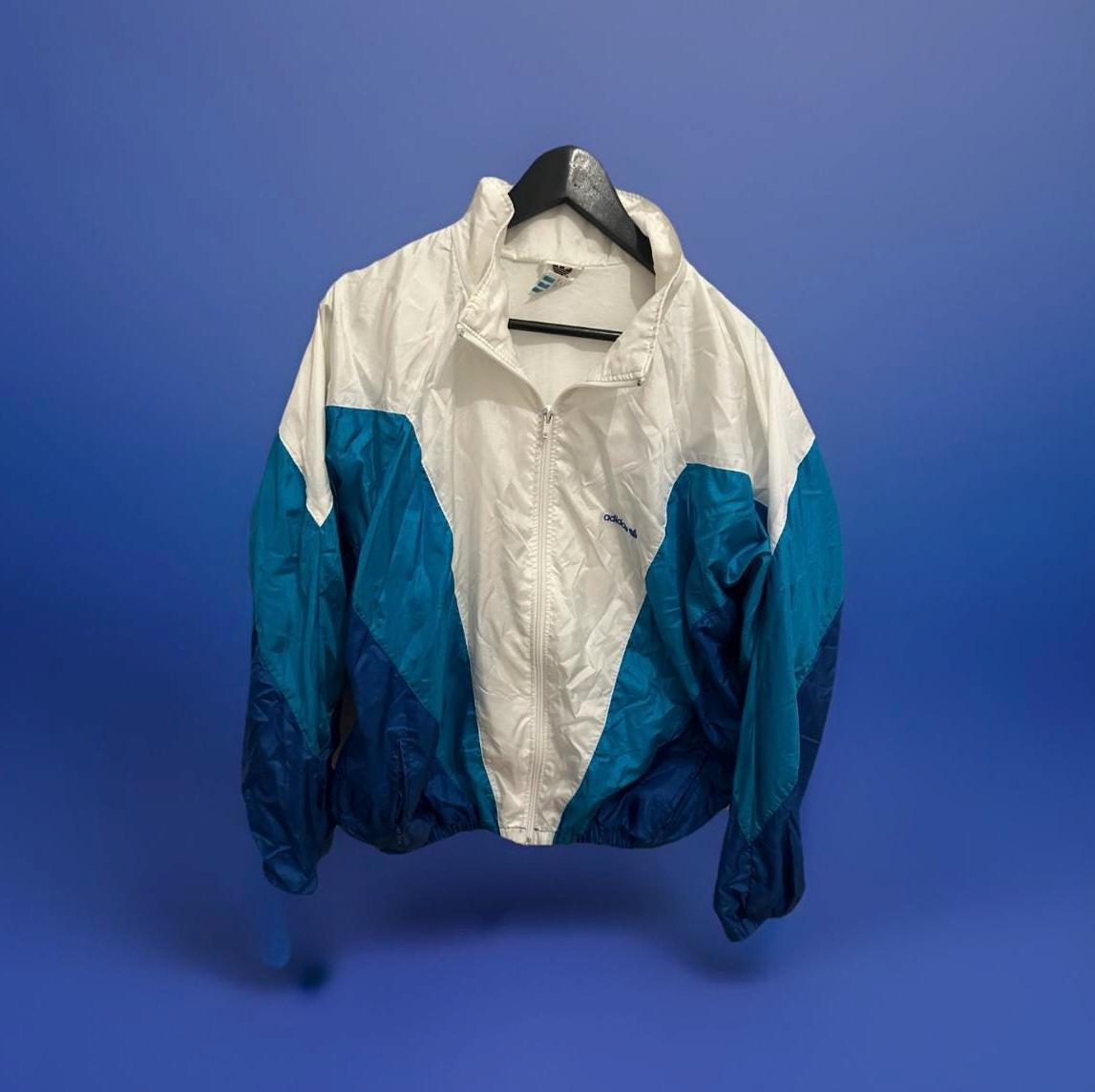 Adidas Windbreaker Jacke Size M Retro Vintage Track Jacket von Adamd23456