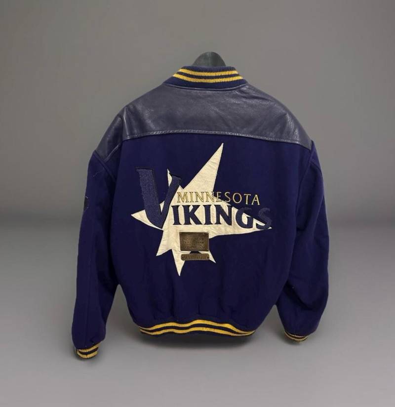 Campri Jacke Minnesota Vikings Size Xl Nfl Vintage Jacket Starter Lederjacke Teamline von Adamd23456