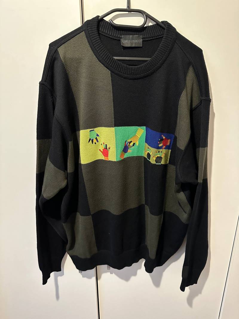 Carlo Colucci Pullover Size L Retro Vintage Carlo Sweatshirt von Adamd23456