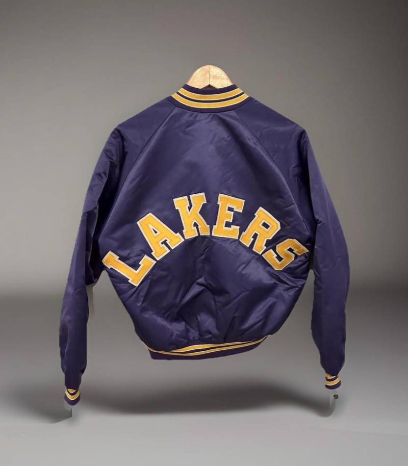 Chalk Line Jacke Los Angeles Lakers Nba Size M Starter Style Jacket 90S Retro Vintage Bomber von Adamd23456