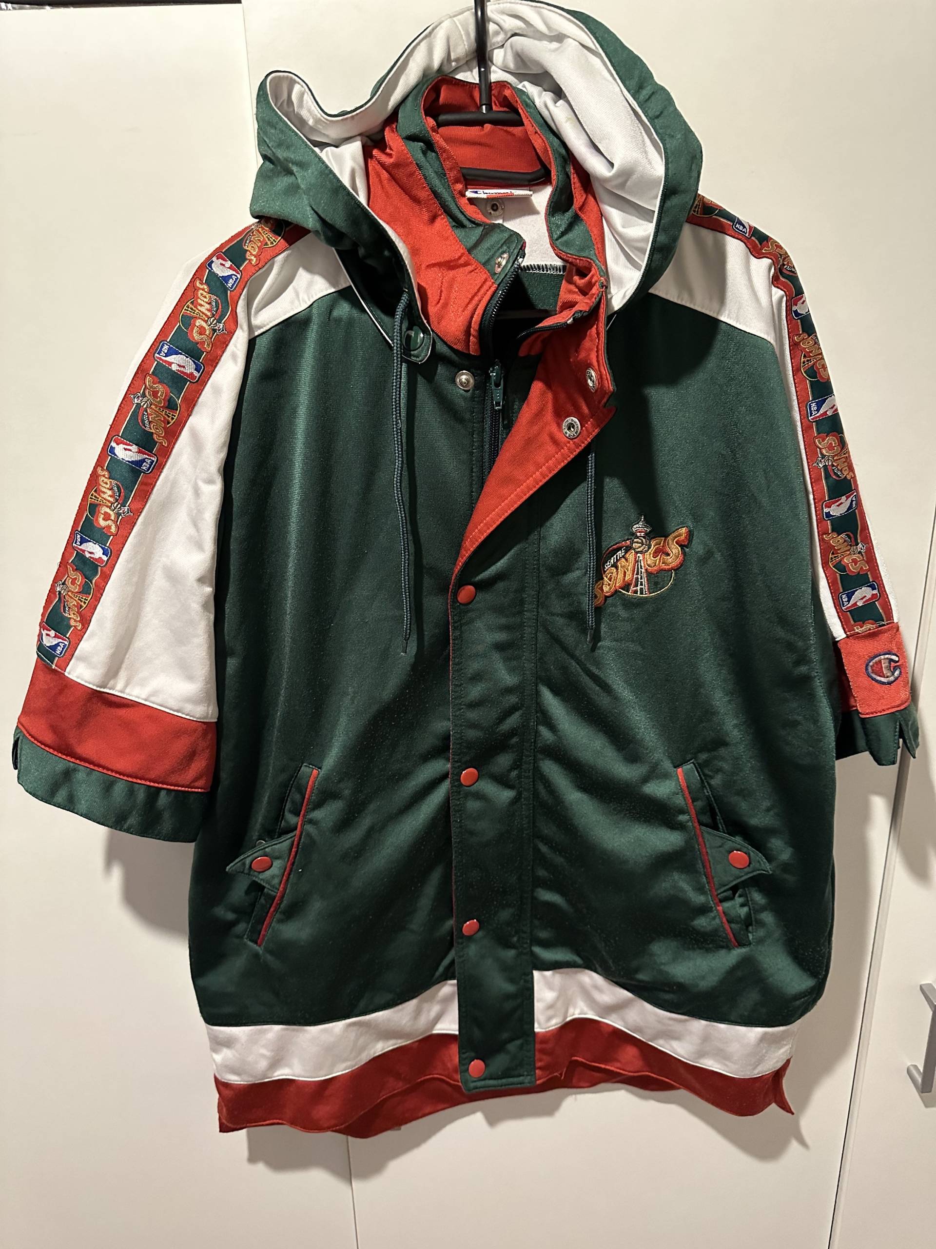 Champion Jacke Seattle Supersonics Size M Nba Retro Vintage Sonics Jacket von Adamd23456