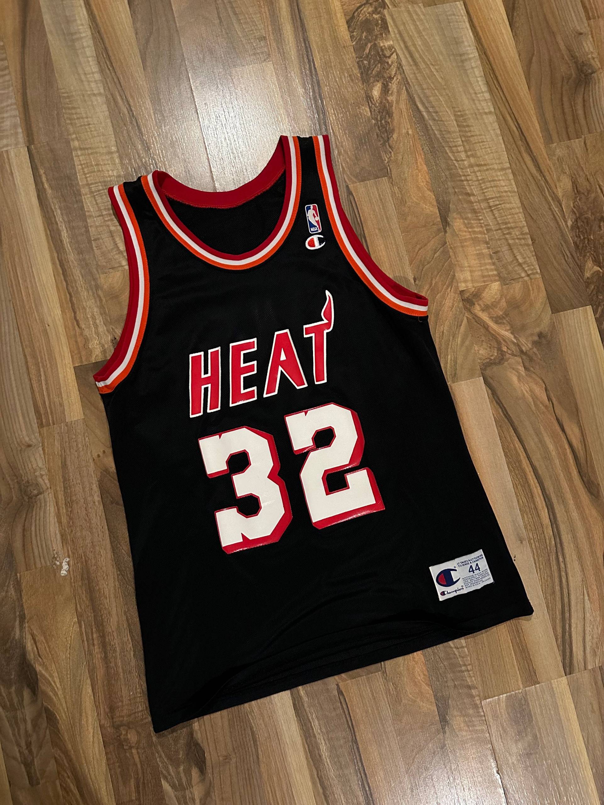 Champion Jersey Miami Heat Size M 44 Nba Miner 32 Retro Vintage 1995 von Adamd23456