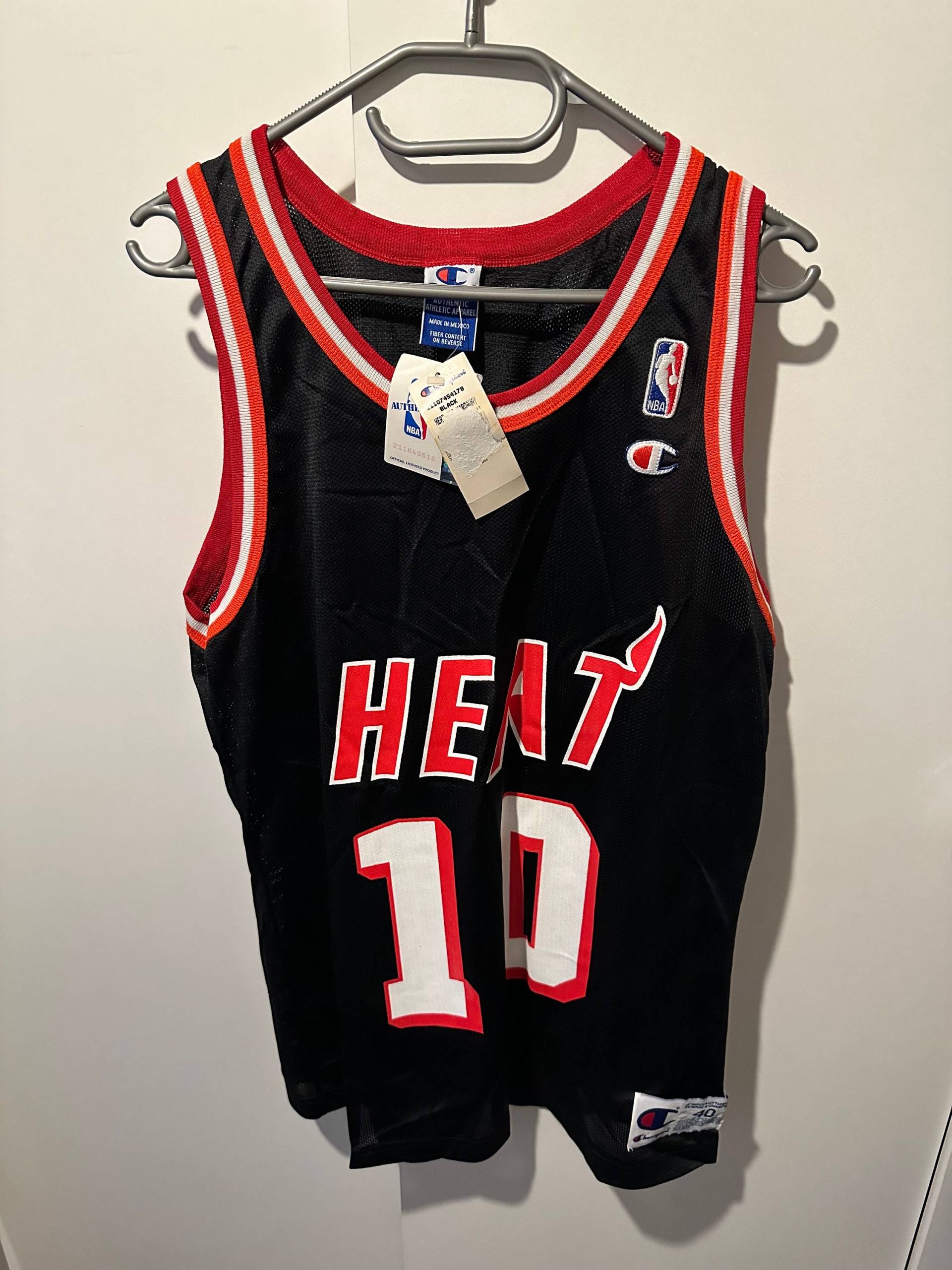 Champion Jersey Trikot Miami Heat Nwt Size M 40 Nba Vintage Hardaway 10 Signiert Signed With Certificate von Adamd23456