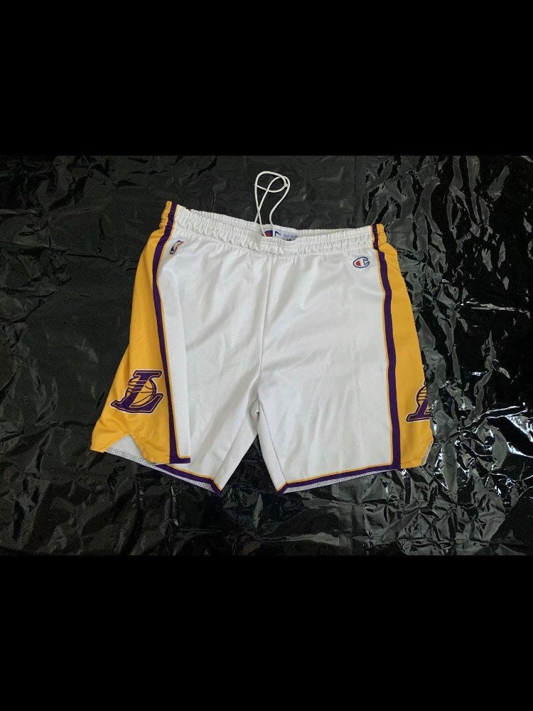 Champion Shorts Hose Los Angeles Lakers Size Xl Nba Vintage Jersey Trunk von Adamd23456