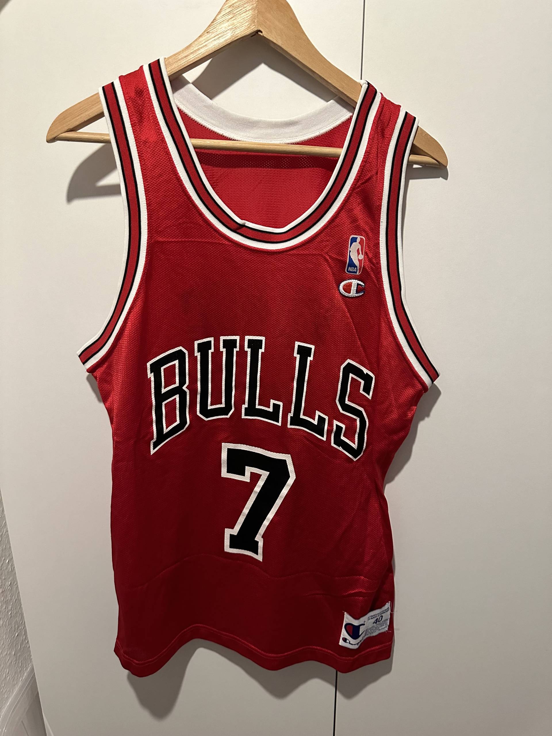 Champion Trikot Kukoc 7 Chicago Bulls Size S-M 40 Vintage Nba Jersey von Adamd23456