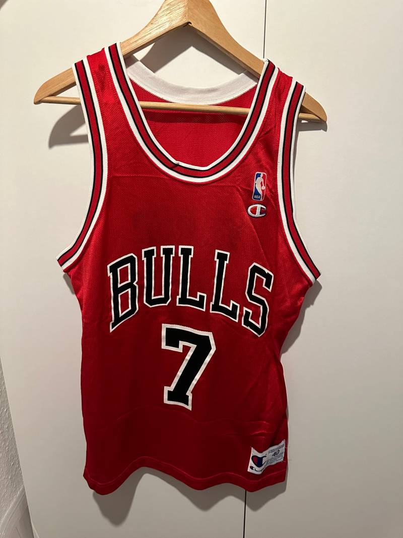 Champion Trikot Kukoc 7 Chicago Bulls Size S-M 40 Vintage Nba Jersey von Adamd23456
