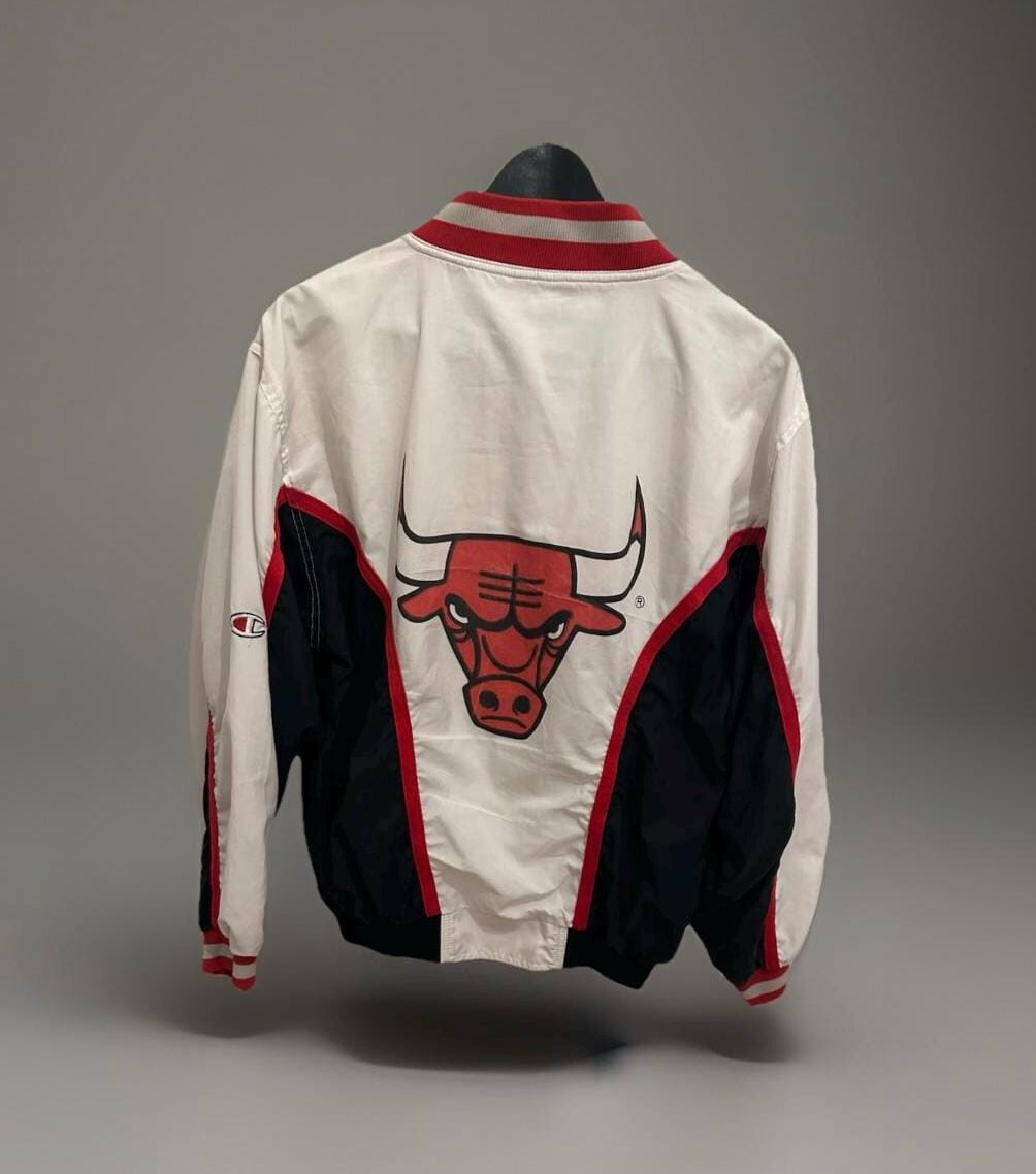 Champion Warm Up Jacke Chicago Bulls Nba Size M Retro Vintage 1996 Jacket Track Jordan 90S von Adamd23456