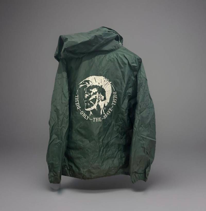 Diesel Windbreaker Jacke Size Xl Retro Vintage Track Jacket Regenjacke von Adamd23456