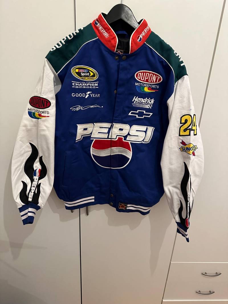 Nescar Jacke Jh Design Jeff Hamilton Pepsi Size L Retro Vintage Racing Jacket von Adamd23456