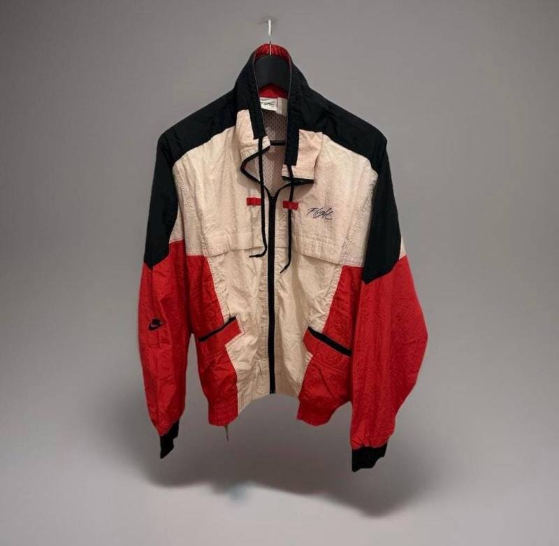 Nike Air Flight Jacke Size M-L Vintage Retro Force Jordan 23 M.j. 90S Jacket von Adamd23456