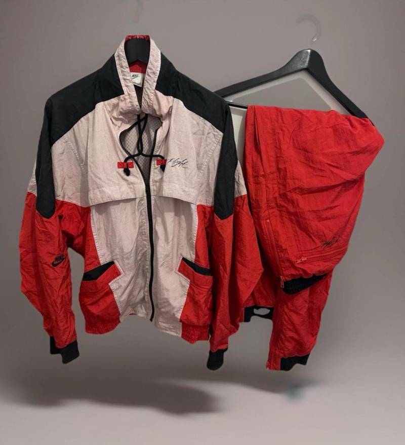 Nike Air Flight Trainingsanzug Size L Vintage Tracksuit M.j. 90S Jordan von Adamd23456