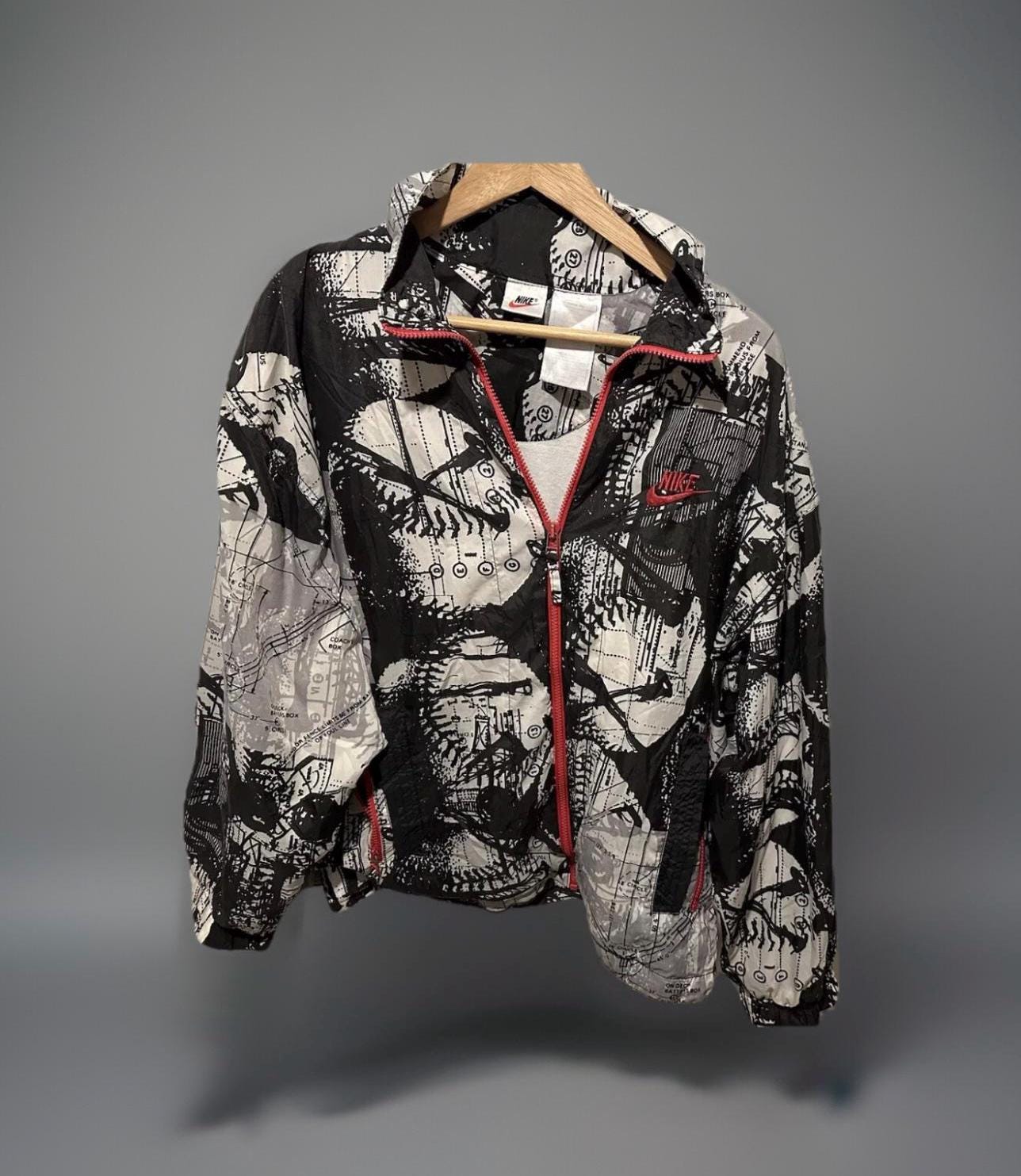 Nike Air Jacke Windbreaker Size M Retro Vintage Trainingsjacke Track Jacket von Adamd23456