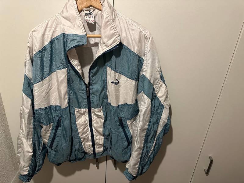 Puma Windbreaker Jacke Size M Retro Vintage Track Jacket von Adamd23456