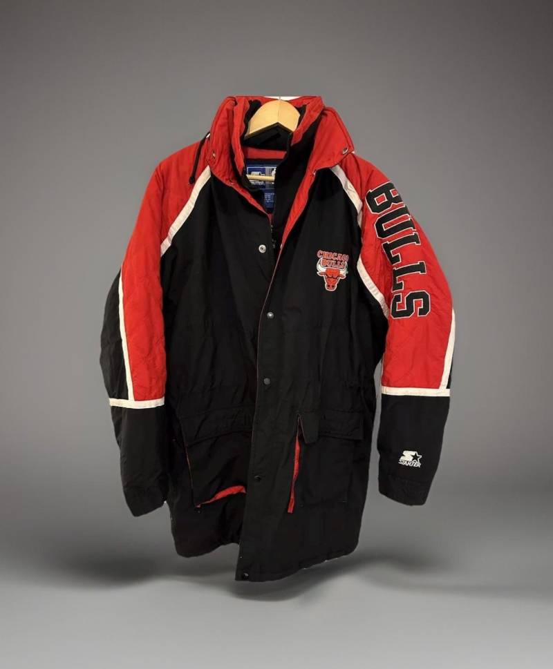 starter Jacke Chicago Bulls Size L Nba Retro Vintage Jacket 23 Jordan 90S von Adamd23456