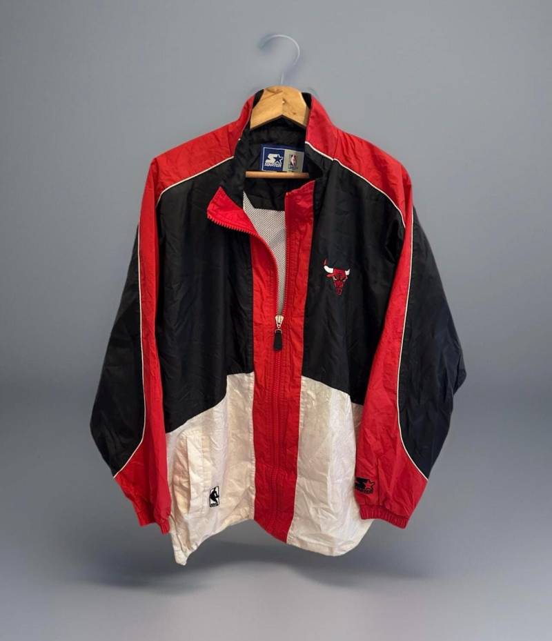 starter Jacke Chicago Bulls Size L Nba Retro Vintage Jacket 23 Jordan 90S von Adamd23456