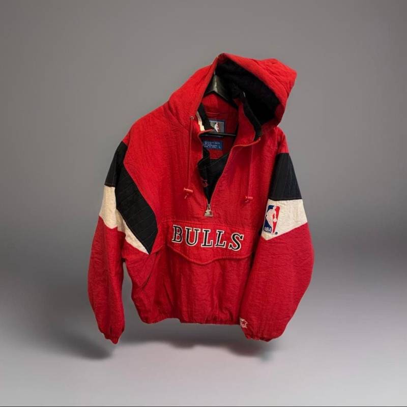 starter Jacke Chicago Bulls Size L Nba Retro Vintage Jacket von Adamd23456