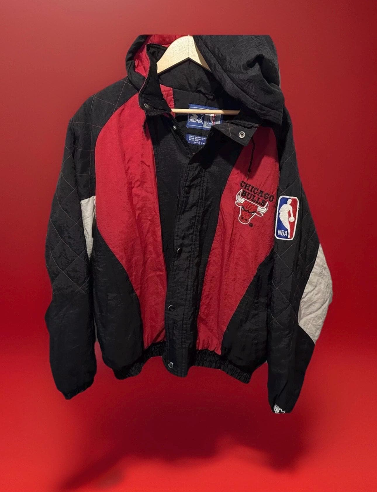 starter Jacke Chicago Bulls Size L Nba Retro Vintage Jacket von Adamd23456
