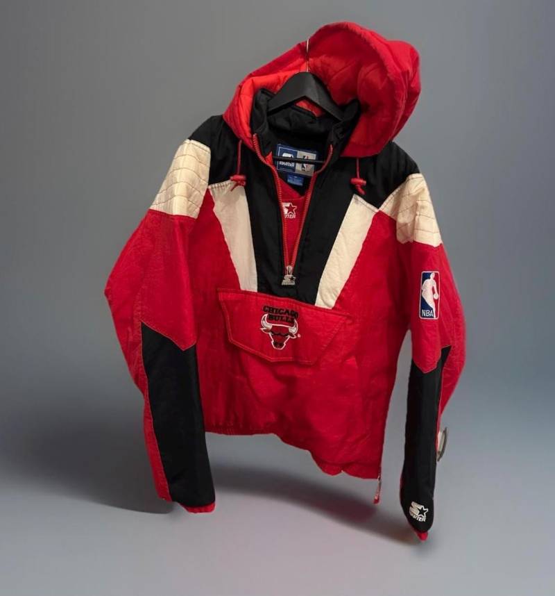 starter Jacke Chicago Bulls Size M-L Nba Retro Vintage Jacket von Adamd23456