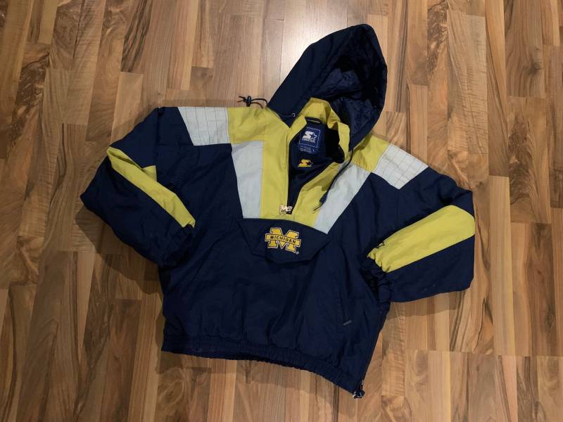 starter Jacke Michigan Wolverines Size L Nfl Retro Jacket von Adamd23456