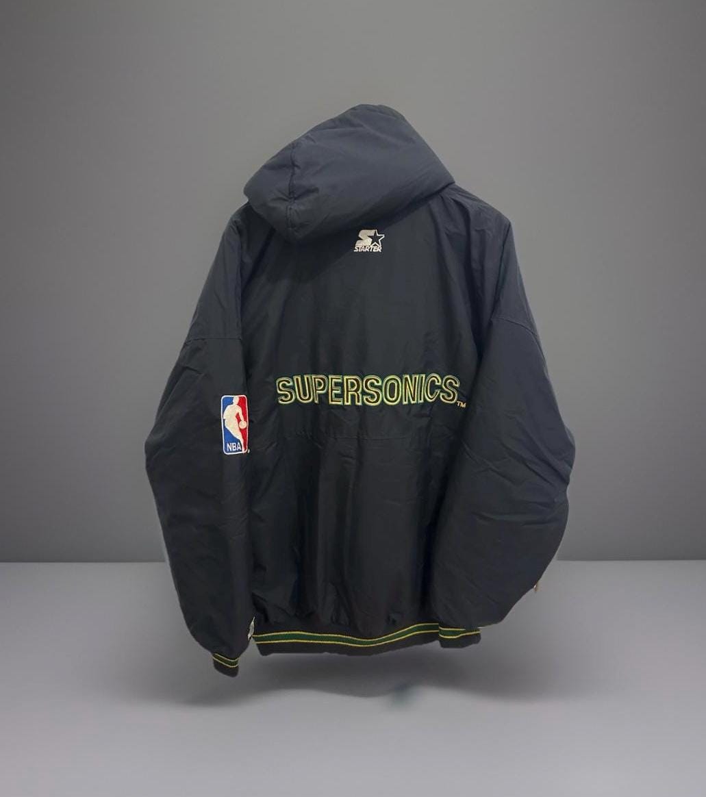 starter Jacke Seattle Supersonics Size Xl Nba Retro Vintage Sonics Jacket Bomberjacke von Adamd23456