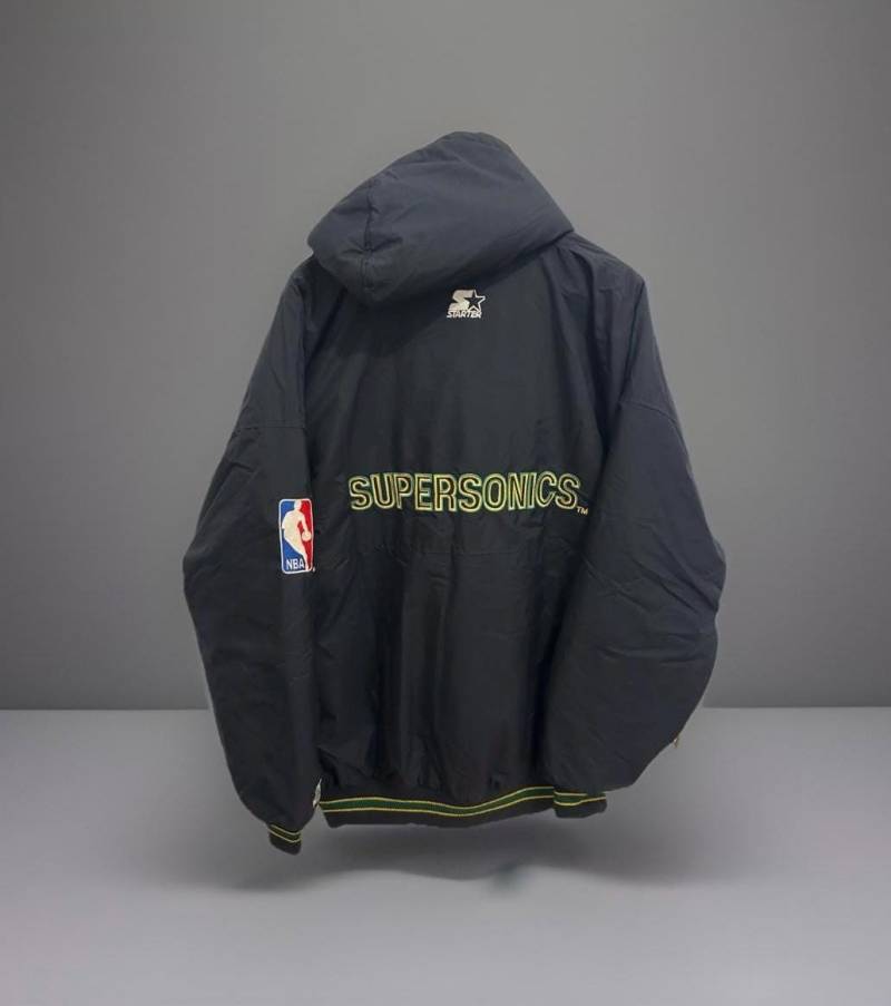 starter Jacke Seattle Supersonics Size Xl Nba Retro Vintage Sonics Jacket Bomberjacke von Adamd23456