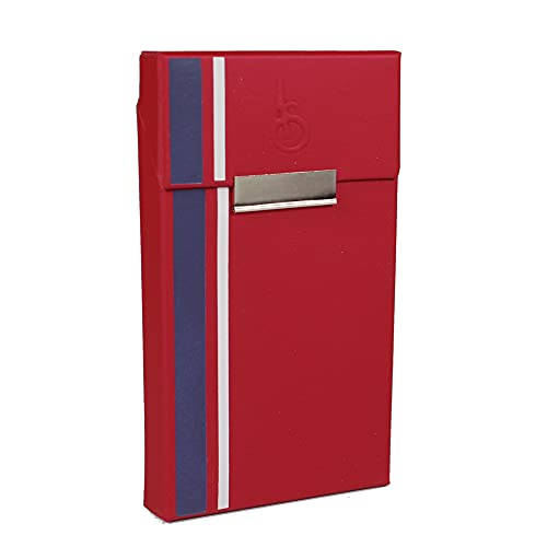 Zigarettenetui A. Stefani® für Slim Zigaretten mit Magnetverschluss - Zigarettenbox/Etui flach, praktisch und stylish - Made in Italy (Senzo Lipstick RWB) von Adami Stefano