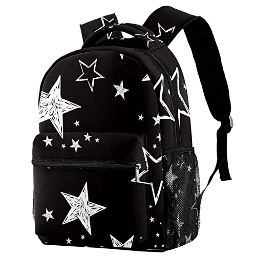 Adamion Niedlicher Cartoon Kinderrucksack Sterne Reisetasche Rucksack Student Schul Rucksack Bookbag Für Männer Frauen Wanderrucksack 29.4x20x40cm von Adamion