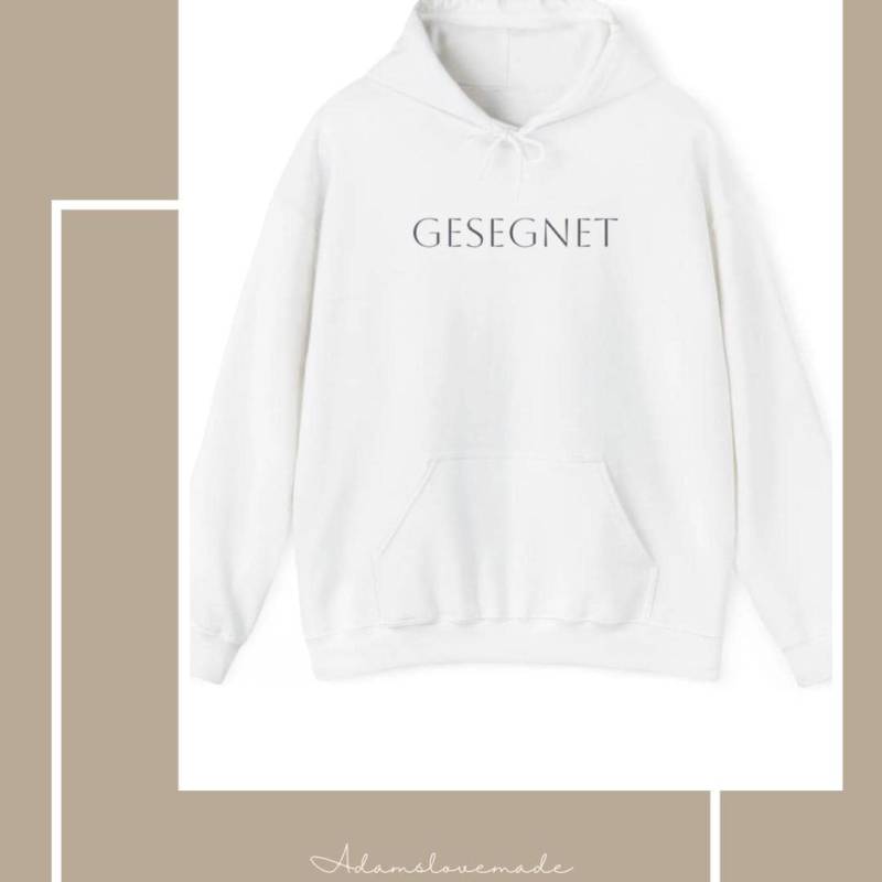 Gesegnet Hoodie - Christlicher Kapuzenpullover | Jeremia 29, 11 Hoffnung Und Ermutigung Pulli Geschenk Für Christen von AdamsLovemade