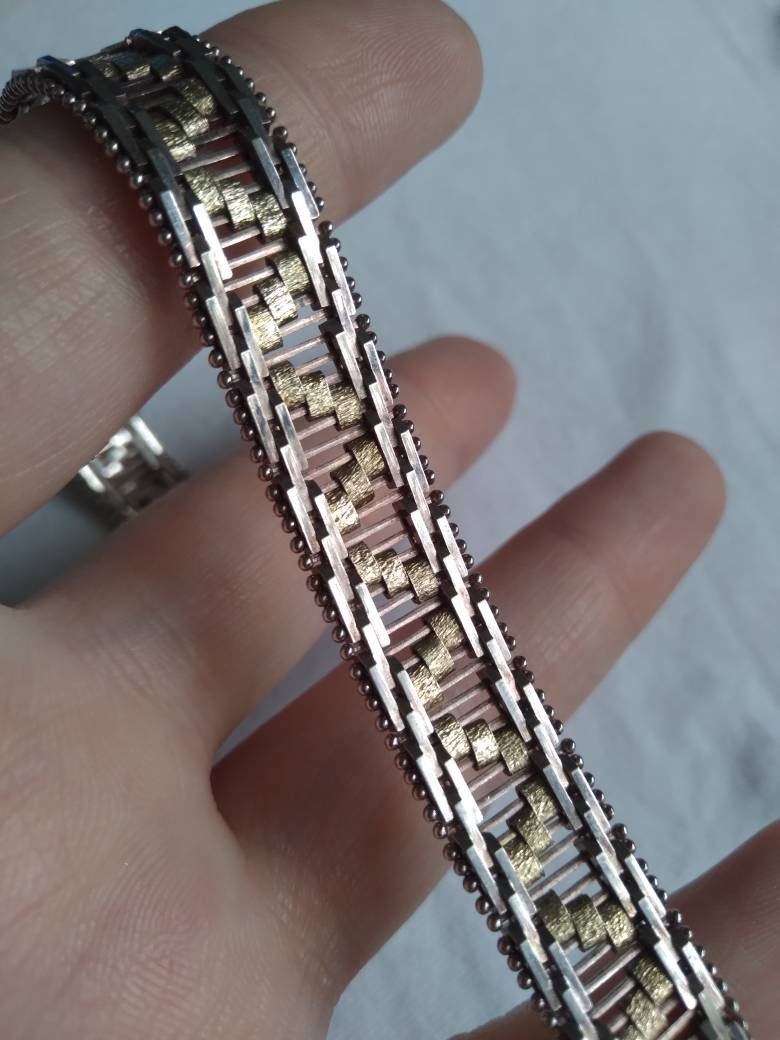 Milor Italy Armband Aus Gold Über Silber von AdamsVintageFinds