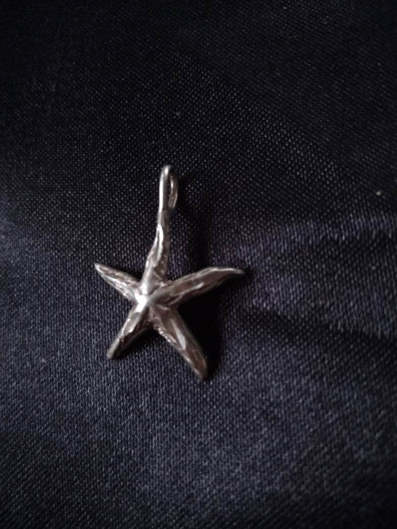 sterling Silber Seestern Anhänger von AdamsVintageFinds