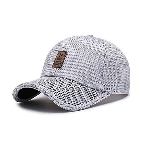 Adantico Unisex Mesh Baseball Cap für Damen Herren im Sommer (Grau) von Adantico